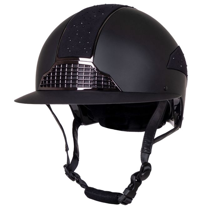 Hovedbilde QHP Ohio Polo Visor Ridehjelm Sort