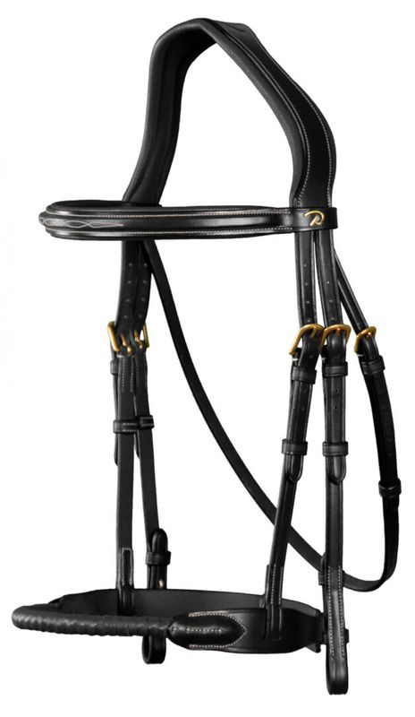 Dyon Leather Covered Rope Noseband Bridle D Collection