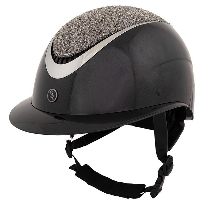 Hovedbilde BR Riding Helmet Theta Glamourous Glossy Sort