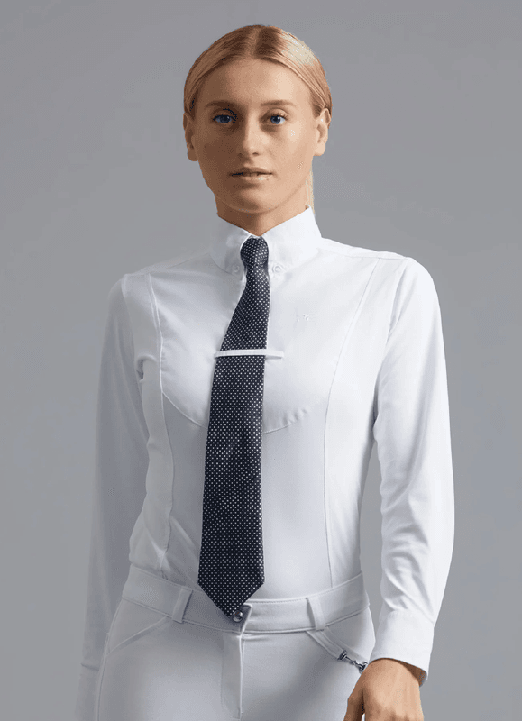 Premiere Equine Tessa Tie Shirt Hvit