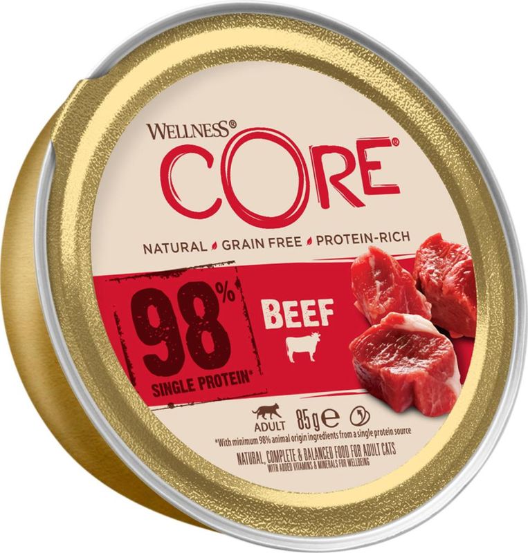 CORE Cat 98% med storfekjøtt 85g