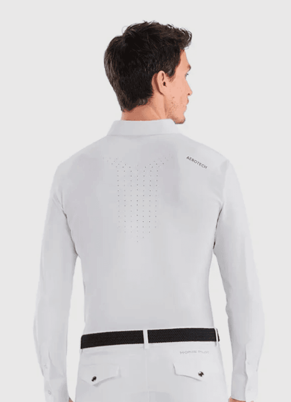 HorsePilot Aerolight Show Shirt Herre Hvit