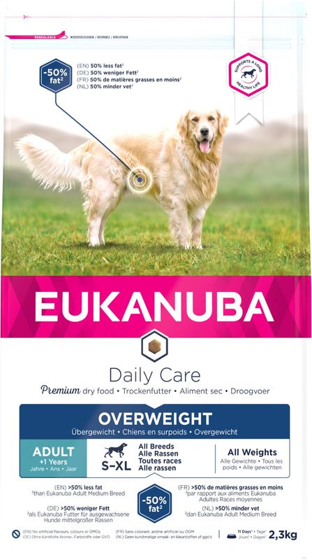 EUKANUBA Daily Care Overweight, Sterilized 2,3kg